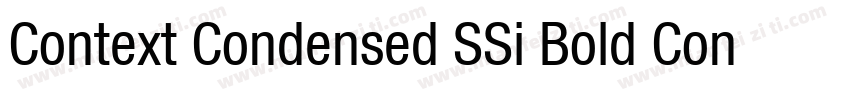 Context Condensed SSi Bold Condensed字体转换
